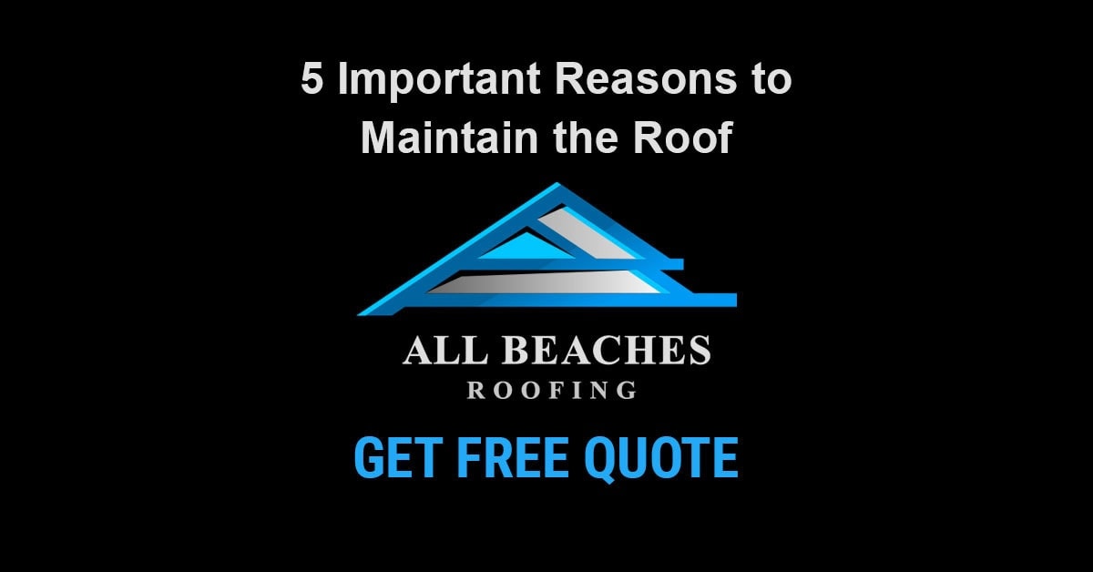 5 Important Reasons to Maintain the Roof