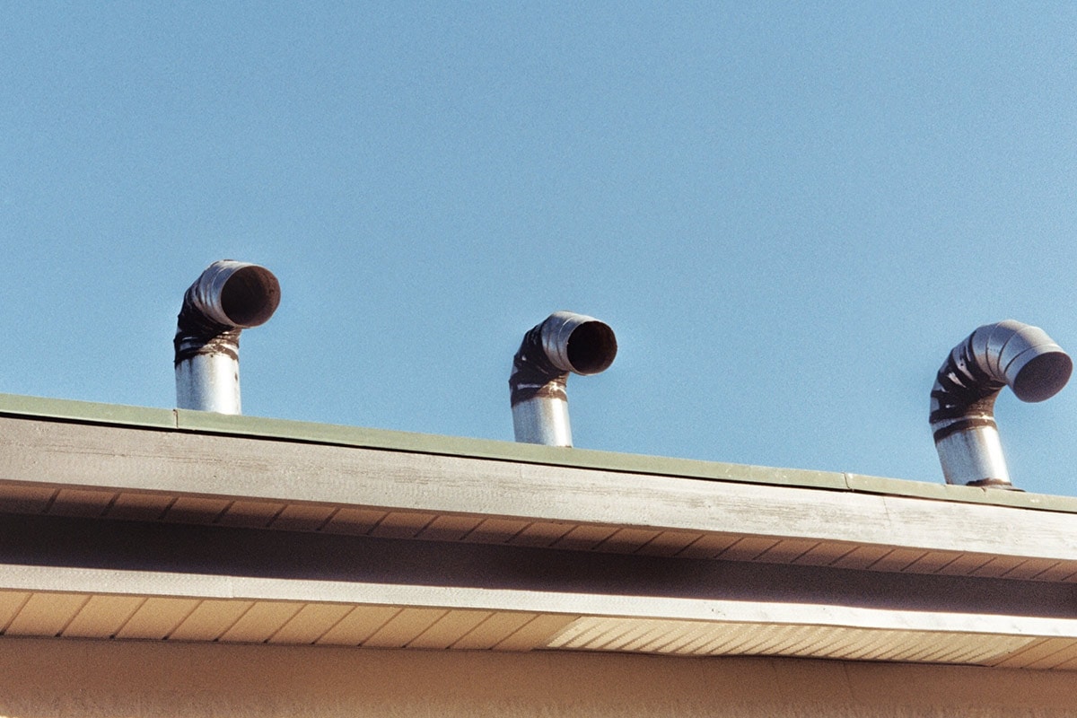 Sydney Home with Metal Roof in the Hot Summer Day